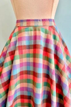 Madras Plaid Cotton Circle Skirt -MODERN MILLIE Shop E69342A5 8817 4F1A AA97 F4CF8FFD474D