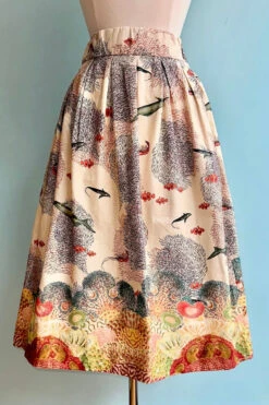 Ivory Coastal Migration Florence Skirt By Palava X Natural History Museum