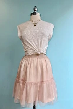 Blush Layered Mesh Mini Skirt 4 Blush Layered Mesh Mini Skirt -MODERN MILLIE Shop E6CA7F01 E305 455D A418 31EE662BB42D