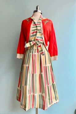 Multi Beach Stripe Florence Skirt By Palava -MODERN MILLIE Shop E79EE831 1AAD 4BA8 ABAC A513A92F5BAA