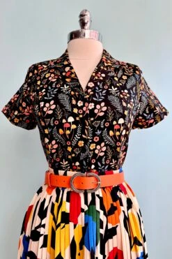 Ditsy Mushroom Short Sleeve Shirt By Eva Rose -MODERN MILLIE Shop E7CEF2A4 4EB0 4963 9A7C 9574D193B7F5