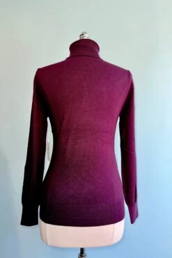 Dark Purple Long Sleeve Turtleneck Sweater -MODERN MILLIE Shop E7F95779 64A9 46BE AEEF BF1858723862
