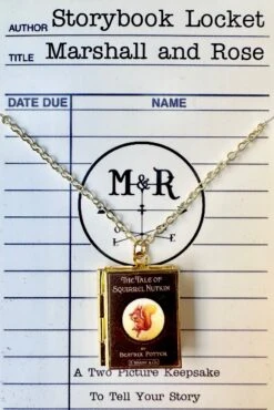 Squirrel Nutkin Beatrix Potter Book Locket Necklace By Marshall And Rose