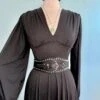 Solid Black Raquel Maxi Dress With Bishop Sleeves By Wax Poetic -MODERN MILLIE Shop E899EA41 1029 49EE 953C 0A34404A0DE0