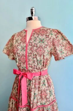 Contrast Hem Short Sleeve Midi Dress In Coral 6 Contrast Hem Short Sleeve Midi Dress In Coral -MODERN MILLIE Shop EA5311DE 65D4 44DA 9B23 37C076C11C08