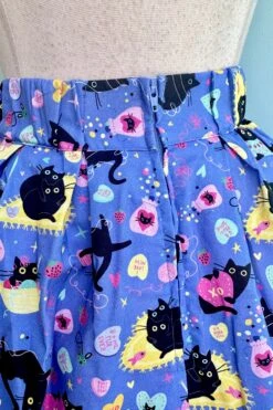 Purple Conversation Hearts And Black Cats Doris Skirt By Retrolicious -MODERN MILLIE Shop EAA3DD01 0A84 42B3 B64D 75463CB64DC7