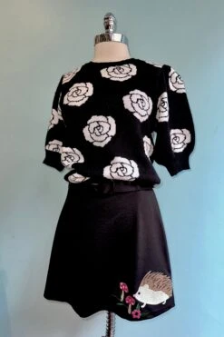 Final Sale Hedgehog Embroidered Mini Skirt 5 Final Sale Hedgehog Embroidered Mini Skirt -MODERN MILLIE Shop EB34E385 7B8A 4550 9F96 529FEEAEDD2E