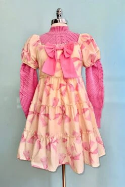 Dusty Pink Mock Neck Puff Sleeve Sweater -MODERN MILLIE Shop EBA2241F D588 4957 9AC0 FE67C29583D6