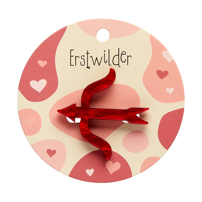 Cupid's Bow Simplified Mini Brooch by Erstwilder Cupid's Bow Simplified Mini Brooch By Erstwilder -MODERN MILLIE Shop EBCS105FlyingArrowSimplifiedMiniBrooch 2