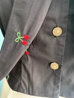 Cropped Button Down Cherry Top In Black By Banned -MODERN MILLIE Shop EC2C4579 0242 48B8 B5FF DACF77FA93FA