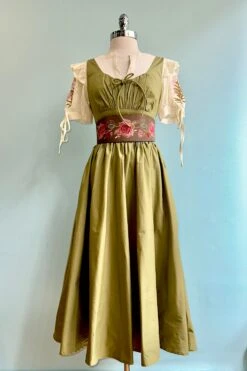 Sage Lolita Midi Dress By Timeless London -MODERN MILLIE Shop EE842799 F220 4AB2 9E50 43B87666241C