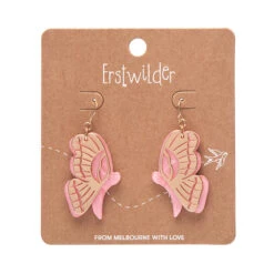 Butterfly Drop Essential Earrings By Erstwilder 7 Butterfly Drop Essential Earrings By Erstwilder -MODERN MILLIE Shop EEBC112ButterflyTexturedResinDropEarrings Pink 2