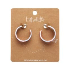 Hoop Stud Floral Essential Earrings By Erstwilder In Multiple Colors! -MODERN MILLIE Shop EEBO116WHS RED 02