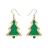 Christmas Tree Drop Essential Earrings By Erstwilder In Multiple Colors -MODERN MILLIE Shop EEBQ103GreenChristmasTreeDropEarrings Gold 1