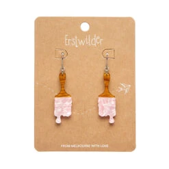 Paint Brush Ripple Drop Earrings By Erstwilder In Multiple Colors! 4 Paint Brush Ripple Drop Earrings By Erstwilder In Multiple Colors! -MODERN MILLIE Shop EECK101PaintBrushRippleDropEarrings Pink 2