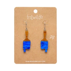 Paint Brush Ripple Drop Earrings By Erstwilder In Multiple Colors! 6 Paint Brush Ripple Drop Earrings By Erstwilder In Multiple Colors! -MODERN MILLIE Shop EECK102PaintBrushRippleDropEarrings Blue 2