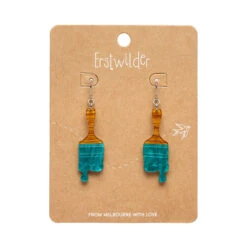 Paint Brush Ripple Drop Earrings By Erstwilder In Multiple Colors! 9 Paint Brush Ripple Drop Earrings By Erstwilder In Multiple Colors! -MODERN MILLIE Shop EECK104PaintBrushRippleDropEarrings Teal 2