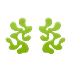 Coral Statement Stud Essential Earrings By Erstwilder In Multiple Colors -MODERN MILLIE Shop EECX108WHSStatementCoralStudEarrings Green 1