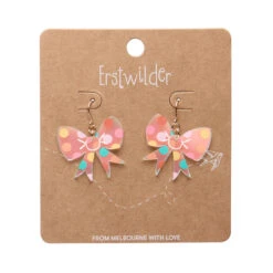 Polka Drop Bow Drop Essential Earrings By Erstwilder In Multiple Colors 9 Polka Drop Bow Drop Essential Earrings By Erstwilder In Multiple Colors -MODERN MILLIE Shop EEDA105PolkaDotBowDropEarrings Iridescent 3