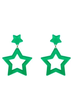 Double Star Drop Essential Earrings By Erstwilder In Multiple Colors
