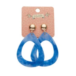 Teardrop Statement Essential Earrings By Erstwilder In Multiple Colors! 3 Teardrop Statement Essential Earrings By Erstwilder In Multiple Colors! -MODERN MILLIE Shop EE 073AK1EE05StatementTexturedResinTearDropEarrings Blue 2