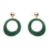 Circle Statement Essential Earrings By Erstwilder In Multiple Colors! -MODERN MILLIE Shop EE 074AK1EE10StatementTexturedResinCircleDropEarrings Green 1