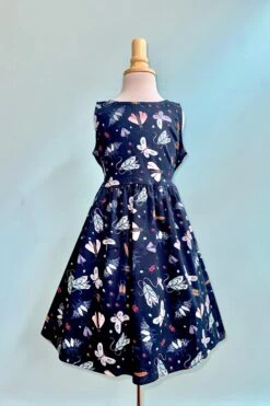 Kids Navy Bugs Dress By Eva Rose