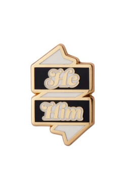 He/ Him Pronoun Enamel Pin By Erstwilder