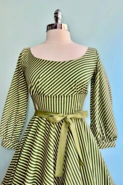 Green Stripe Jeanette Dress By Heart Of Haute -MODERN MILLIE Shop F31E2D7A C4A8 41A3 BDC9 8793099438D9