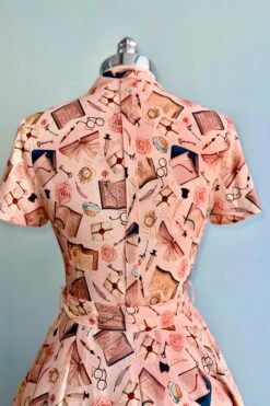 Vintage Books Short Sleeve Rose Dress In Pink By Miss Lulo 7 Vintage Books Short Sleeve Rose Dress In Pink By Miss Lulo -MODERN MILLIE Shop F83C6551 DD53 4C06 BCDD 5BC58B85C037