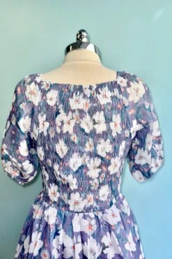 Lavender Floral Bubble Sleeve Midi Dress 8 Lavender Floral Bubble Sleeve Midi Dress -MODERN MILLIE Shop F83CFEA0 9ADD 4A33 A198 2A67E0544AD6