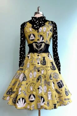 Chartreuse Occult Betty Lou Dress By Heart Of Haute -MODERN MILLIE Shop F9C099D4 5D12 4894 96D0 C6C53AB87344