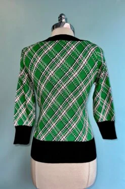 Final Sale Green Plaid And Hedgehog Pullover Sweater -MODERN MILLIE Shop FA116E5E CBD3 4083 A0FF B3AC324CB864