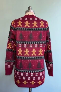 Burgundy Holiday Fair Isle Long Cardigan Sweater 7 Burgundy Holiday Fair Isle Long Cardigan Sweater -MODERN MILLIE Shop FB154CD2 3B48 44DB B51A F8646BAB039E
