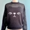 Black Cat Open Weave Pullover Sweater 2 Black Cat Open Weave Pullover Sweater -MODERN MILLIE Shop FCB8EAEF D03A 48C3 AD74 F1FC3BC4E183