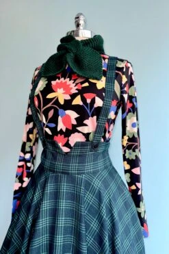 Green Plaid High Waisted Phoebe Skirt By Voodoo Vixen -MODERN MILLIE Shop FCB9E87B 9445 4308 91F4 D636BF365CBC