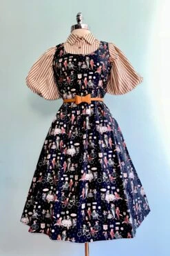 Pecan Stripe Button Down Balloon Sleeve Top -MODERN MILLIE Shop FCED7FC1 125F 4226 A2DA 3BB7D6324068