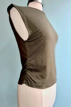 Olive Ruched Top By Mata Traders 6 Olive Ruched Top By Mata Traders -MODERN MILLIE Shop FDDEBBE5 0819 474A 8B26 C8F16A7E5707