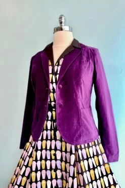 Purple Fitted Velvet Blazer By Jawbreaker -MODERN MILLIE Shop FE0E6BF8 891E 4C24 9283 87A4363FE70C