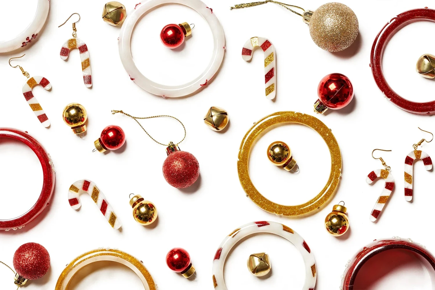 Candy Cane Brooch by Splendette Candy Cane Brooch By Splendette -MODERN MILLIE Shop FLAT LAY 1