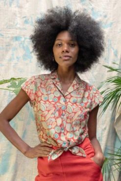 Dark Coral Shells Peggy Top By Palava -MODERN MILLIE Shop FullSizeRender 5853d5f5 95a9 47b0 b44c b2dc21825a32