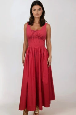Red Lolita Midi Dress By Timeless London -MODERN MILLIE Shop FullSizeRender d28ac88e b406 4873 9f31 34c1917301cf
