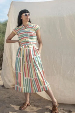 Multi Beach Stripe Florence Skirt By Palava -MODERN MILLIE Shop FullSizeRender f622b3c0 f768 414e acf7 d53990eeb0b4