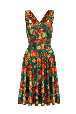 Autumn Leaves Pinafore Dress By Hell Bunny -MODERN MILLIE Shop H40421 AUTUMN PINAFORE DRESS GRN 010 Large 0022ed62 9b7d 4726 94e2 f86afe8503ac
