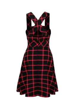 Red Plaid Janine Pinafore Dress By Hell Bunny -MODERN MILLIE Shop H40431 JANINE PINAFORE DRESS BKR 011 Large 8480b8ce 2848 460e 840c c3ba0af836d7