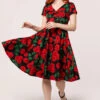 Red Roses Dolce Vita Dress By Hell Bunny 1 Red Roses Dolce Vita Dress By Hell Bunny -MODERN MILLIE Shop H40453 DOLCE VITA DRESS BLK 001 Large 7cc3e1cf af07 49a5 87a5 ff55740cc090