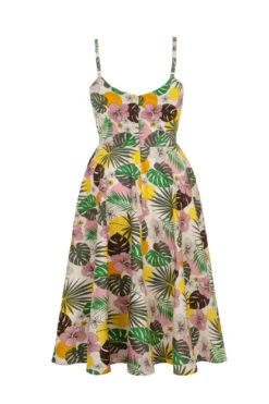 Benita Tropical Floral 50's Dress By Hell Bunny -MODERN MILLIE Shop H40462 BENITA DRESS 011 Large 4f0691ae bbea 4ade 8414 1869d21cf604