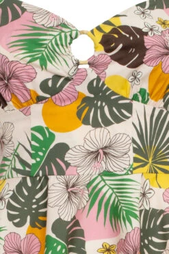 Benita Tropical Floral 50's Dress By Hell Bunny -MODERN MILLIE Shop H40462 BENITA DRESS 012 Large f9e1c89c 58b3 4d68 97c6 7e2e1476fe96