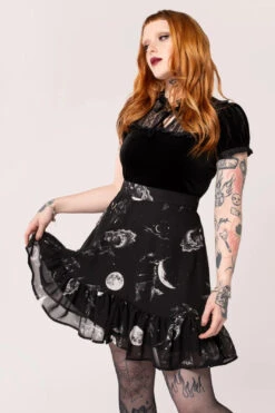 Over The Moon Skirt By Hell Bunny -MODERN MILLIE Shop H50354 OVER THE MOON SKIRT BLK 002 Large 9dbedd91 9302 40eb 9ce0 88536566596c