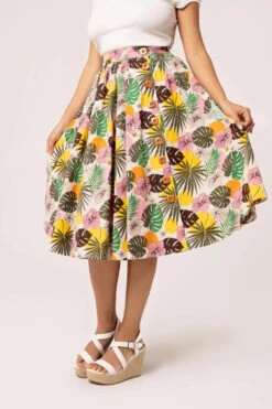 Benita Tropical 50's Skirt By Hell Bunny 11 Benita Tropical 50's Skirt By Hell Bunny -MODERN MILLIE Shop H50389 BENITA SKIRT BEI 001 Large 373e869b 2ba6 497d b080 07a9d07c89d1